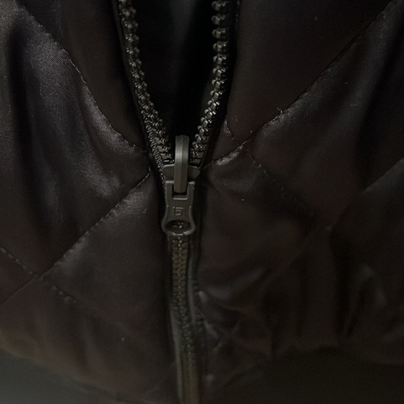 Blanc Noir brand quilted army print and black reversible bomber jacket Size S - Picture 9 of 10